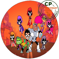 Opłatek na tort Młodzi Tytani