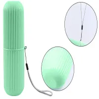 Etui pojemnik na szczoteczkę pastę do zębów podróży zielony organizer