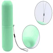 Etui pojemnik na szczoteczkę pastę do zębów podróży zielony organizer