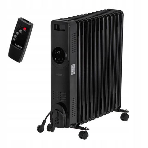 Grzejnik OLEJOWY Elektryczny 2500W 13 ŻEBER Kółka PILOT Timer REGULACJA na Arena.pl