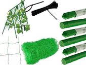 PODPORA Z SIATKĄ DO ROŚLIN PNĄCYCH OGÓRKÓW 120x90cm