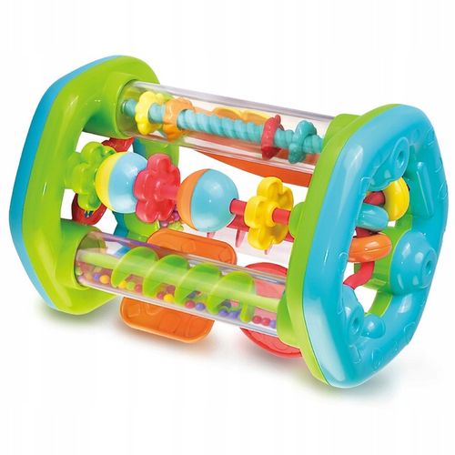 Dumel ROLER zabawka do NAUKI raczkowania RUCHOME ELEMENTY 6m + GRZECHOTKA na Arena.pl