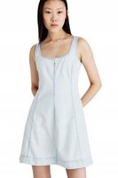 GAP LUKA FLARE MINI - Sukienka jeansowa - jasny odcień M