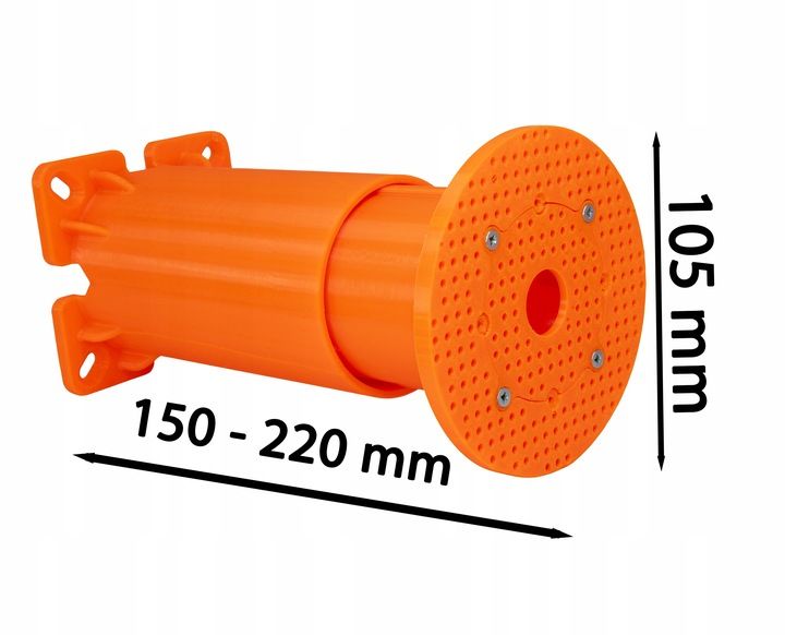PUSZKA,PŁYTA MONTAŻOWA DO DOCIEPLEŃ 150-215 MM REGULOWANA, średnica 105 mm zdjęcie 3