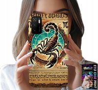 ETUI DO XIAOMI POCO M3 PRO 5G - SKORPION ZNAK ZODIAKU ASTRONOMIA + FOLIA