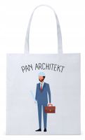 Dla Architekta Na Prezent Torba Eco Biała Shopper Z Nadrukiem Ze Zdjęciem