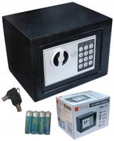 SEJF DOMOWY NA ZAMEK ELEKTRONICZNY KASETKA NA PIENIĄDZE SKRYTKA NA SZYFR