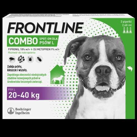 FRONTLINE combo dla psów L 3 pipety na Arena.pl
