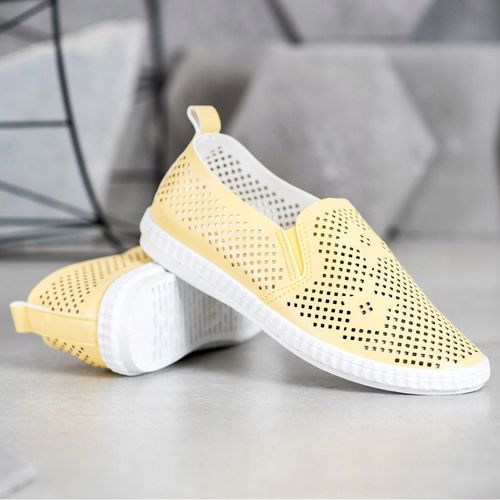 Ażurowe Żółte Slipony r.39 na Arena.pl