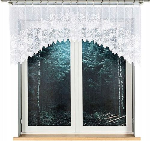 Firana żakardowa DEMETRIA 400x160cm (gotowa) z łukiem na Arena.pl