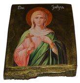 Ikona Święta Justyna patronka filozofów i tych, którzy poszukują mądrości