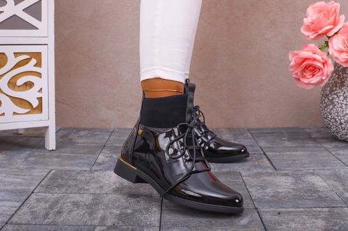 BOTKI DAMSKIE GLANY BUTY OCIEPLANE NA SUWAK na Arena.pl