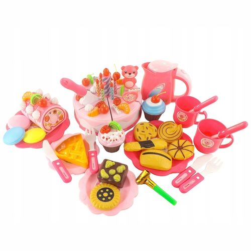 Tort urodzinowy do krojenia na rzepy 80 elementów WD-T58R na Arena.pl