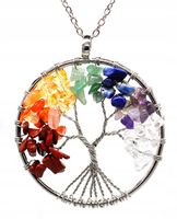 NASZYJNIK Drzewko Życia Szczęścia MINERAŁY Amulet