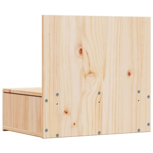 Stolik nocny Brązowy 42 x 32.5 x 40 cm Lite drewno sosnowe na Arena.pl