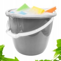 wiadro plastikowe 12l szare 4068-2