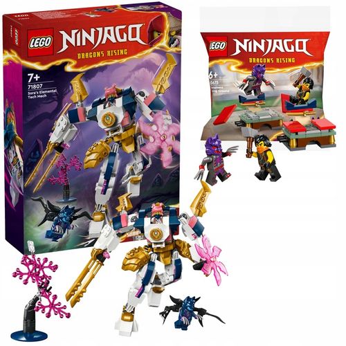 LEGO Ninjago Mech Elem Robot technologiczny Sory 71807 + Teren szkoleniowy na Arena.pl