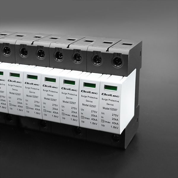 Qoltec Ogranicznik ochronnik przepięć AC 2P 275V T2 |B+C zdjęcie 4