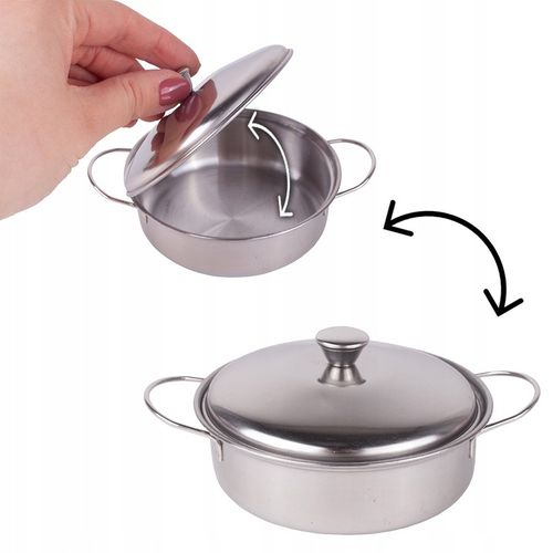 ZESTAW KUCHENNY KUCHARKI DO GOTOWANIA METALOWE GARNKI FARTUSZEK DLA DZIECI na Arena.pl