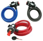 Blokada rowerowa 10mm x 150cm - kluczyk