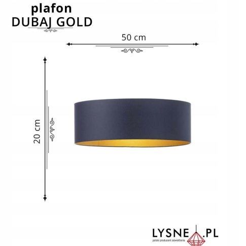 Plafon DUBAJ fi - 50 cm GOLD na Arena.pl
