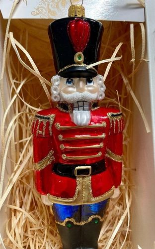 BOMBKA SZKLANA DZIADEK DO ORZECHÓW 16 cm na Arena.pl