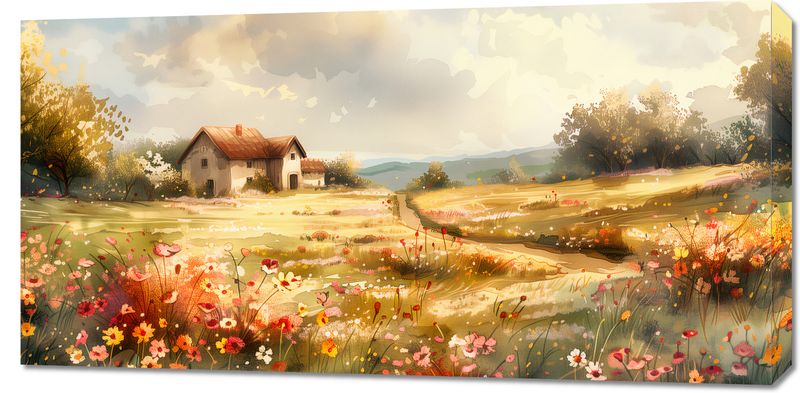 Obraz 100x50cm Sielski Domek zdjęcie 1