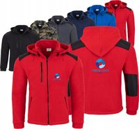 Bluza polarowa z kapturem TWÓJ HAFT LOGO NAPIS firmowa reklamowa 5 sztuk