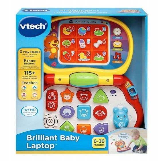 VTech INTERAKTYWNY LAPTOP edukacyjny UCZY BAWI zdjęcie 13