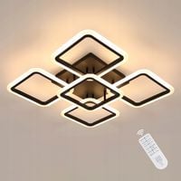 ŚCIEMNIALNA LAMPA SUFITOWA PLAFON LED ZYRANDOL CZARNA DO SALONU PILOT 57W