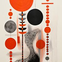 Plakat 60x60cm Kontrastowy Kosmos