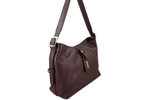 Codzienna torebka damska na ramię - Bordowa na Arena.pl