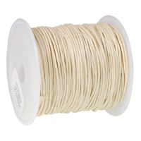SZNUREK bawełniany woskowany 1mm beż 20-30m