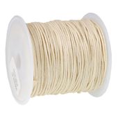 SZNUREK bawełniany woskowany 1mm beż 20-30m