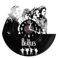 Zegar ścienny z płyty winylowej The Beatles 14.14