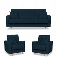 Zestaw mebli wypoczynkowy Rene wersalka kanapa fotele Bonell Family Meble