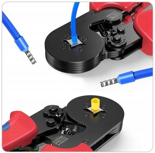 ZACISKARKA PRASKA KONEKTORÓW TULEJEK KOŃCÓWEK KABLI PRZEWODÓW ZESTAW na Arena.pl