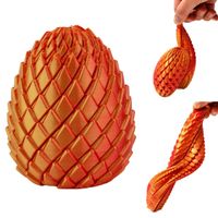 Smocze JAJO 3D druk ruchome sensoryczne figurka gadżet 7,5 cm B-3223