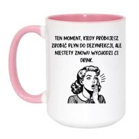 Duży Biało-Różowy 450 ml