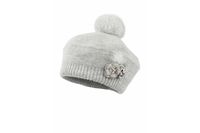 Jamiks LOIS czapka beret dla dziewczynki jasny szary 48-50