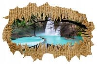 Naklejka samoprzylepna dziura 3D wodospad woda