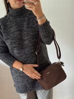 Torebka Flora&Co listonoszka zamsz zamszowa eco brązowa czekoladowa viral