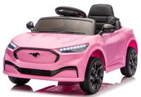 Auto na Akumulator MUSTANG 2x45W 24V5AH Ekoskóra Koła Eva Pilot Różowy