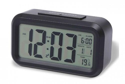 Budzik Xonix GHY-510 Black z termometrem, Sensor Light na Arena.pl