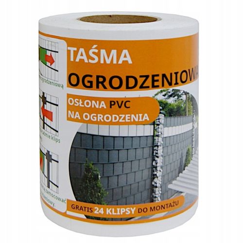 TAŚMA OGRODZENIOWA OSŁONA NA OGRODZENIE PŁOT +UV 24KLIPSY 19cmx35m na Arena.pl