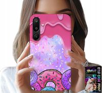 ETUI DO SAMSUNG GALAXY M16 5G - SŁODKIE DONUTY Z LUKREM W TLE + SZKŁO
