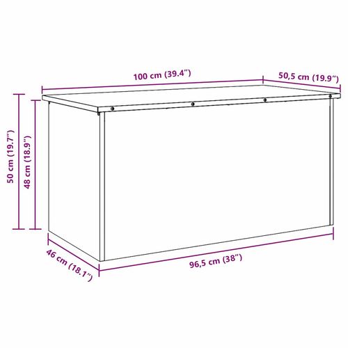 Skrzynia do przechowywania na zewnątrz Brązowy na Arena.pl
