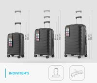 WALIZKA KABINOWA ŚREDNIA DUŻA PODRÓŻNA ZESTAW WALIZEK BAGAŻ NA KÓŁKACH PP