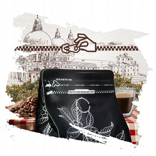 Kawa ziarnista 1kg LA STORIA CREMA E GUSTO Świeżo Palona Blue Orca + na Arena.pl