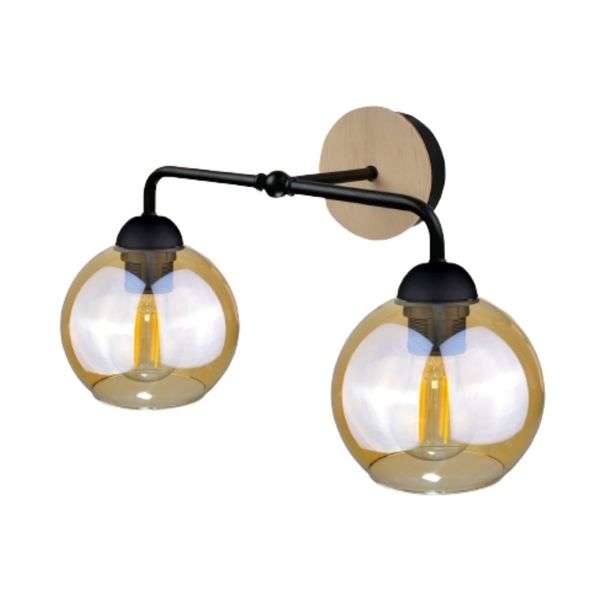 Kinkiet 2xE27 MELLE WOOD zdjęcie 2